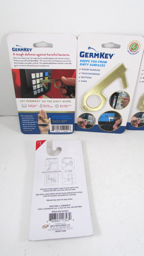Lot of 3+1 NEW Germ Key No Touch Key Door Opener Germs Free - Picture 2 of 2