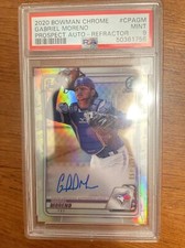 2020 Bowman Chrome - Gabriel Moreno - First Auto Refractor /499 PSA 9