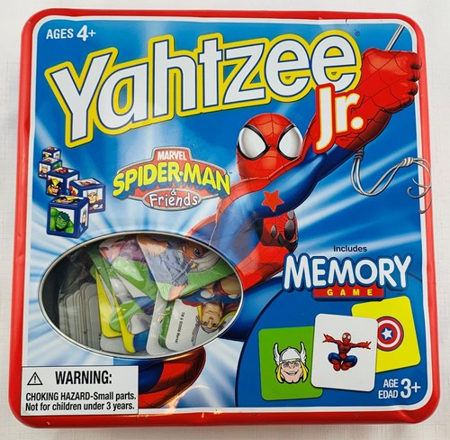 2007 Marvel Spider Man and Friends Yahtzee & Memory Spiel Dose komplett Top Zustand - Bild 6 von 7