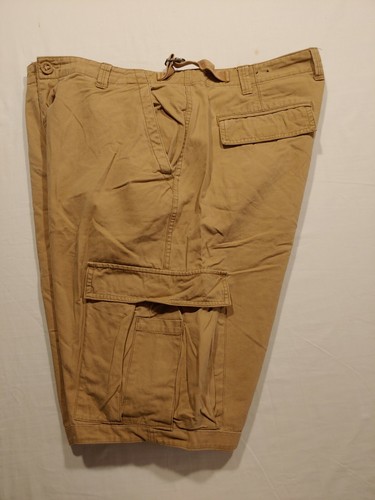 Cargo Shorts Mens 38 Beige Big Pockets Khaki utility Hiking Chino 90s 2000s - Picture 8 of 12