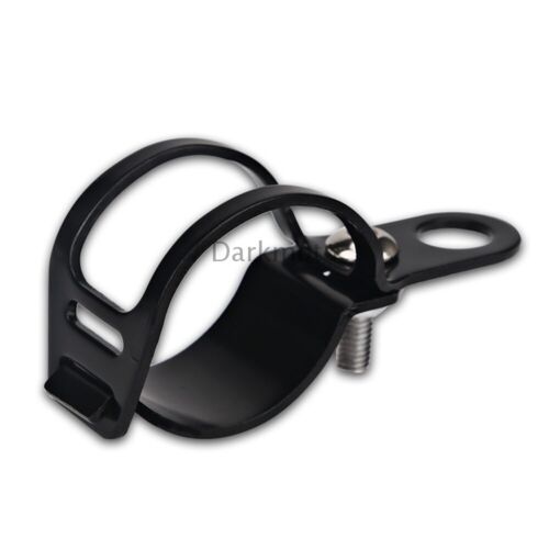 2X Black Fork Ear Clamp Motorcycle Turn Signal Light Mount Brackets Holder Kits - Picture 9 of 10
