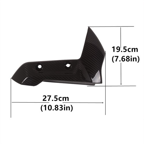 For Triumph Trident 660 2021+ Carbon Fiber Motorcycle Front Fender Guard Bracket - Picture 2 of 12