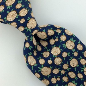 Hermes-Paris-Tie-Navy-Green-Beige-Flowers-Leaves-Necktie-Luxury-Silk-Ties-L4