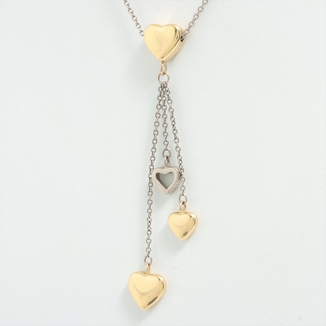 TIFFANY&Co. Multidrop Heart Necklace 925x750 6.5g Gold xSilver TIFFANY&Co. Multidrop Heart Necklace 925x750 6.5g Gold xSilver