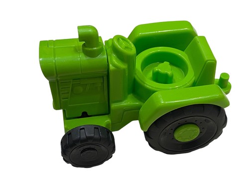 2016 Fisher Price Helpful Harvest Green Little People Tractor Toy - Imagen 2 de 5