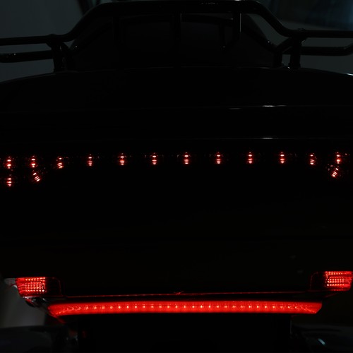 LED King Trunk Brake Turn Tail Lights Side Markers Fit For Harley Touring 14-25 - Picture 9 of 11