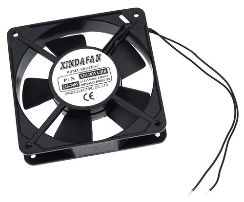 Xinda Lüfter mit Kugellager 230 Volt, 120 x 120 x 25 mm, Einbaulüfter Ventilator - Afbeelding 4 van 5
