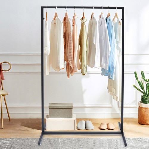 Metal Garment Rack Clothing Rack Dress Clothes Display Stand Free Standing Black - Picture 3 of 24
