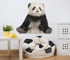 3D Sitting Panda I213 Animal Wallpaper Mural Poster Wall Stickers Decal Honey