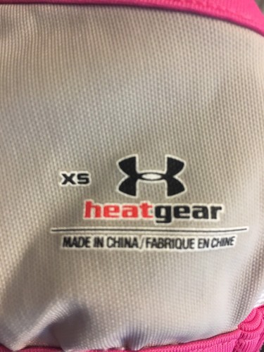 Under Armour Heat Gear Pink Weiß Kompressions Sport BH Racerback Gr. XS - Bild 3 von 9