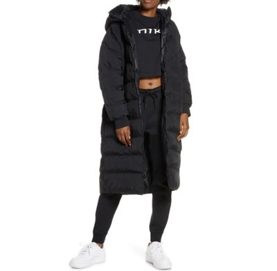 longline nike puffer coat