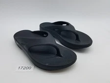 Oofos Oolala Women's Size 9 Flip Flop Thong Recovery Sandals Black