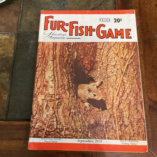 Vintage FUR FISH GAME SPORTS MAGAZINE September 1951 - Picture 1 of 2