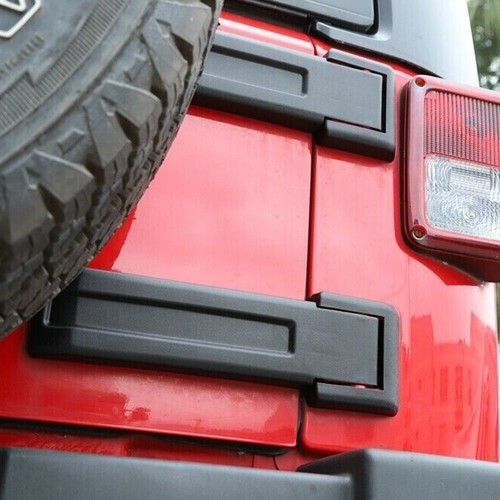2pcs/set Upper Lower Tail Gate Hinge Cover Fit For Jeep Wrangler JK 2007-2017 - Bild 8 von 10
