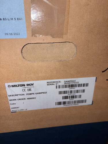 Milton Roy GA90P6Q3 Dosing Pump - Picture 2 of 2