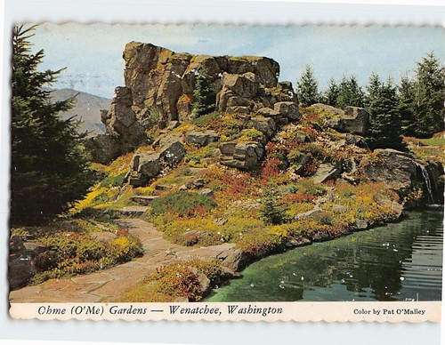 Cartolina Ohme (O'Me) Giardini, Wenatchee, Washington