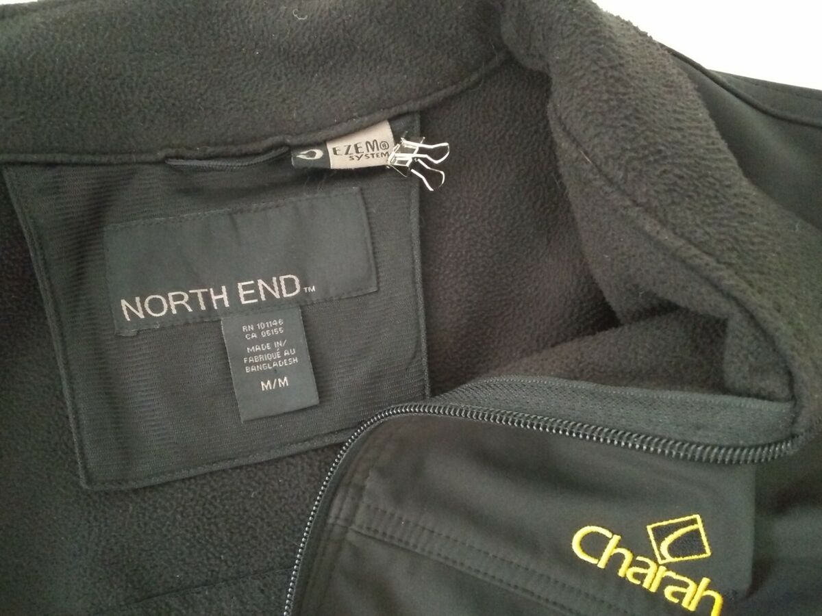 North End EZEM System Size Medium Black Full Zip Up Jacket