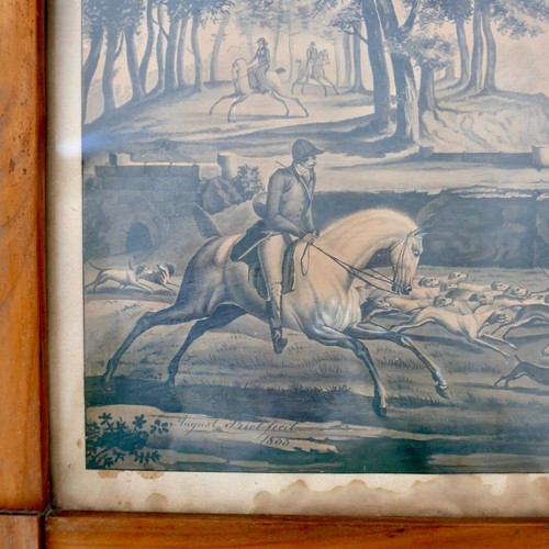 Preußische Radierung 19. Jahrhundert mit antikem original Biedermeierrahmen aus den 1820er Jahren - Bild 2 von 8