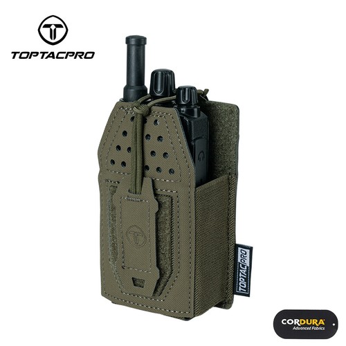 TOPTACPRO Tactical Mini Radio Pouch MOLLE Mag Pouch Walkie-talkie Multi Function