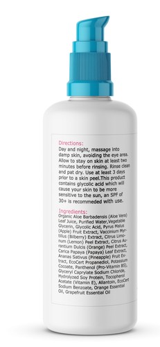 Kit de exfoliación de la piel 40% ácido láctico + limpiador glicólico + crema de recuperación + cepillo - Imagen 7 de 10
