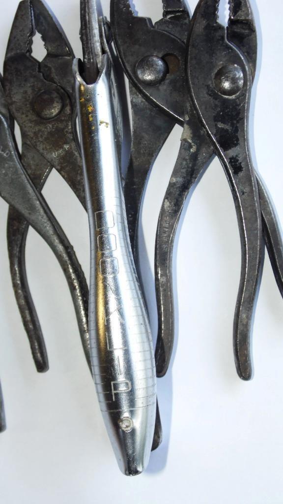 LOT DE 7 PINCES, CUTTER ET AUTRES TIROIRS VINTAGE MIXTES - LES PLUS FORGÉS - Photo 5 sur 8