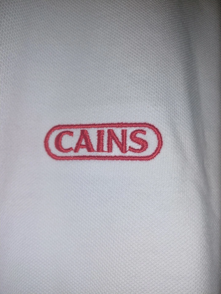 Camisa polo manga corta Outer Banks - Uniforme de empleado de Cains Foods - 3XL - NUEVA SIN ETIQUETAS Foto 2 de 3