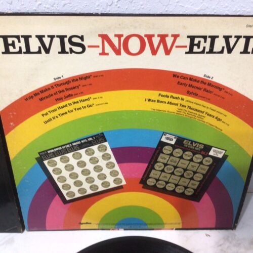 Vtg. Elvis Now & Elvis Promised Land LP Record Set - Foto 9 di 9