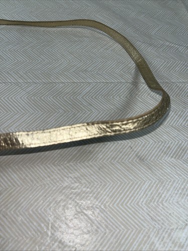 The Sak Demi Leder Crossbody Bag Metallic Gold Schultertasche Clutch Preppy Chic - Bild 10 von 17