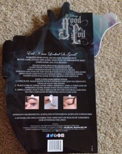 Disney's Good vs Evil "Maleficent" False Eyelash Set - Picture 3 of 4