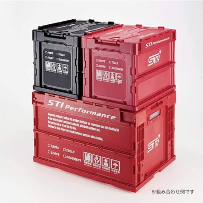 SUBARU FOLDING CONTAINER S Red Storage BOX STSG18100080 STI