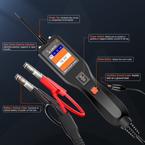 Automotive Digital probe Circuit Electrical Tester Test Lead Device System - Picture 14 of 18