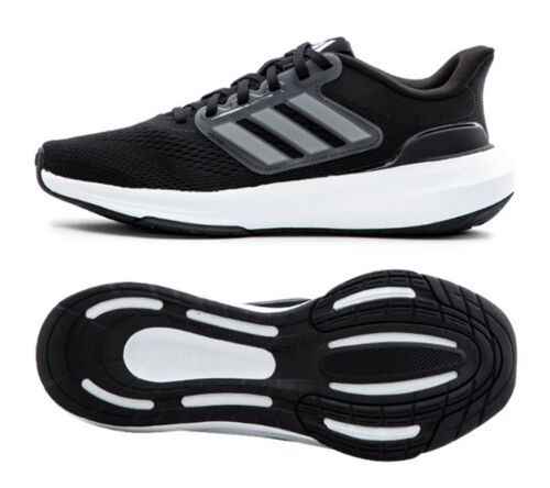 Adidas Hombre Ultra-Bounce Ancho Zapatos Correr Negros Tenis Botas GIMNASIO HP6684 - Imagen 2 de 8