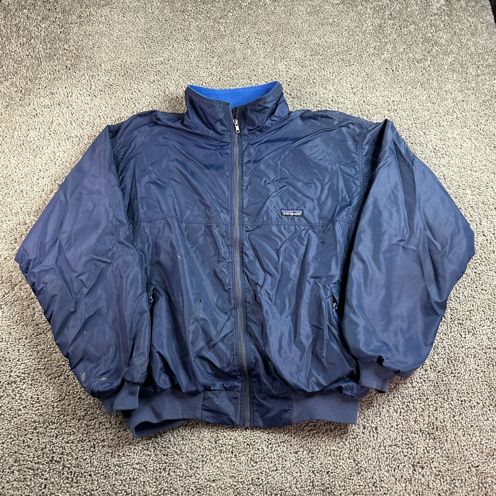 patagonia vintage 90s capilene fleece shelled bomber jacket
