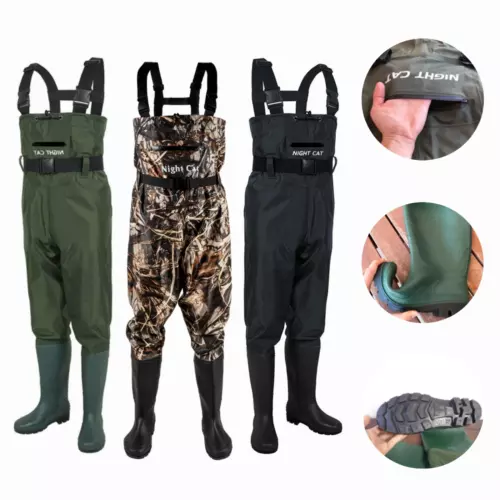 Waterproof & Durable Camo Fishing Wader ,Chest wader With Anti-Slipping Boots