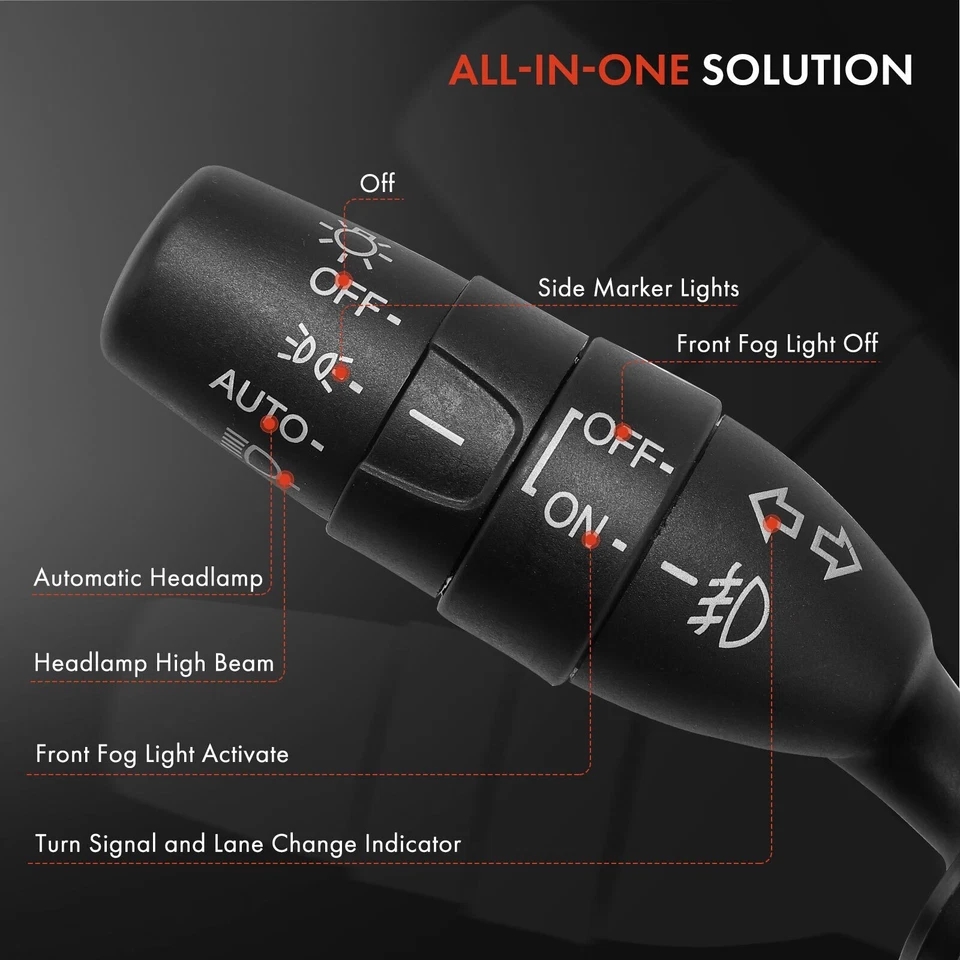 Interruptor de señal de giro para Honda Odyssey 2011-2012 Pilot 2009-2010 2012 con luz antiniebla Foto 2 de 4