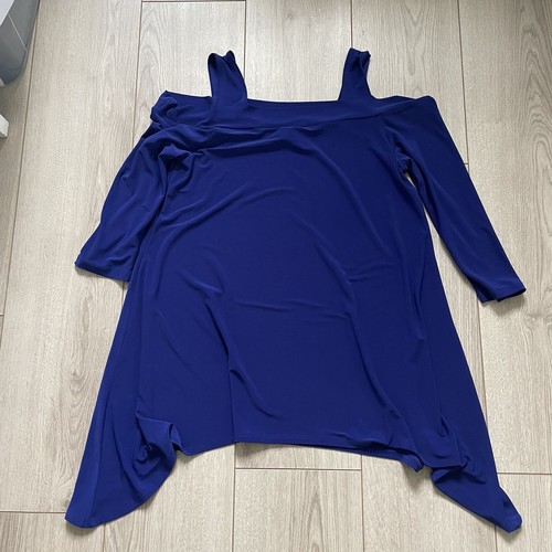 Ciara Sun Woo asymmetrisches Trapez Cold Shoulder Top Damen - Bild 7 von 11