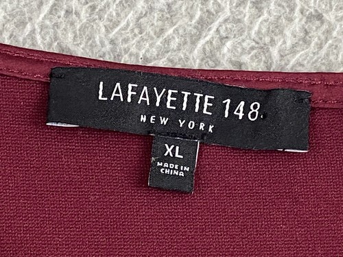 Lafayette 148 New York Size XL Dress Bell Sleeves Stretch Jersey Knit EXC - Picture 11 of 13