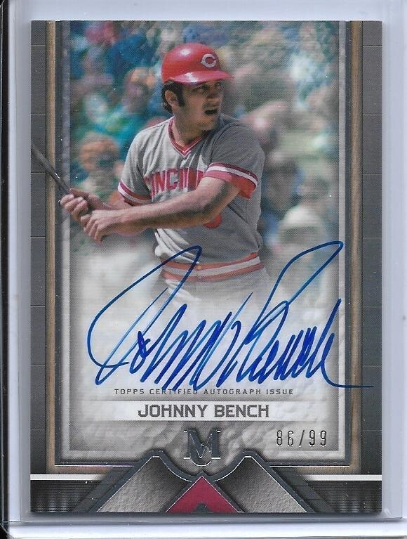 [12シリ]johnny bench auto mlb 2023 TOPPS MUSEUM JOHNNY BENCH SIGNED AUTO #AA-JB #D86/99