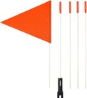 Uelfbaby Upgraded Bike Flags with Pole 6 ft High Visibility Orange Fags with ...