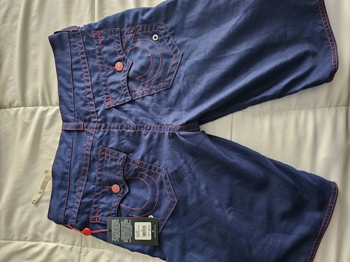 BNWT Blue True Religion Board Shorts Size 32 - Picture 4 of 4
