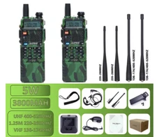 2X BAOFENG UV-5RIII 136-174MHZ TRI-BAND FM HAM TWO-WAY RADIO WALKIE TALKIE 128CH