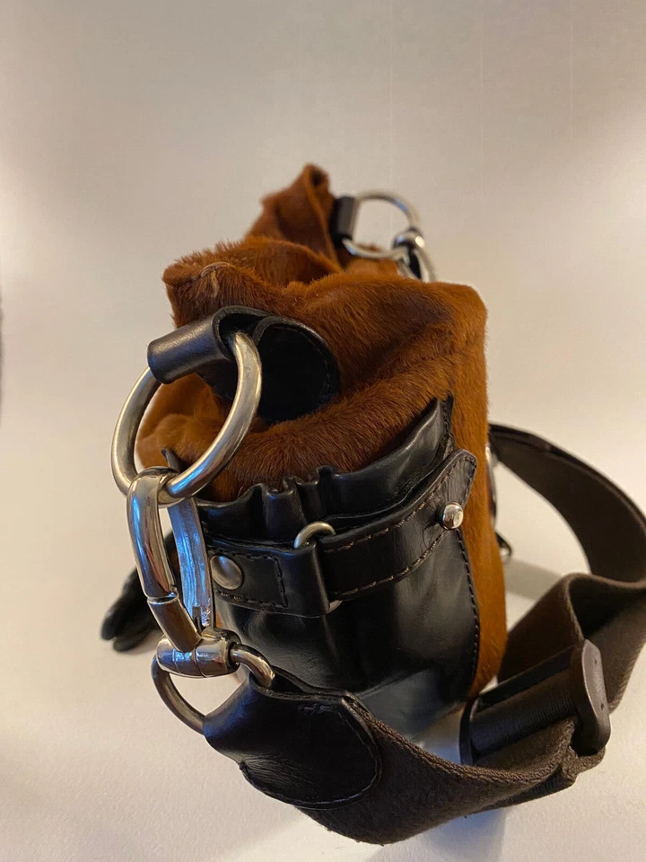 Orciani Pony Hair Leather Medium Shoulder Bag - Image 4 of 4