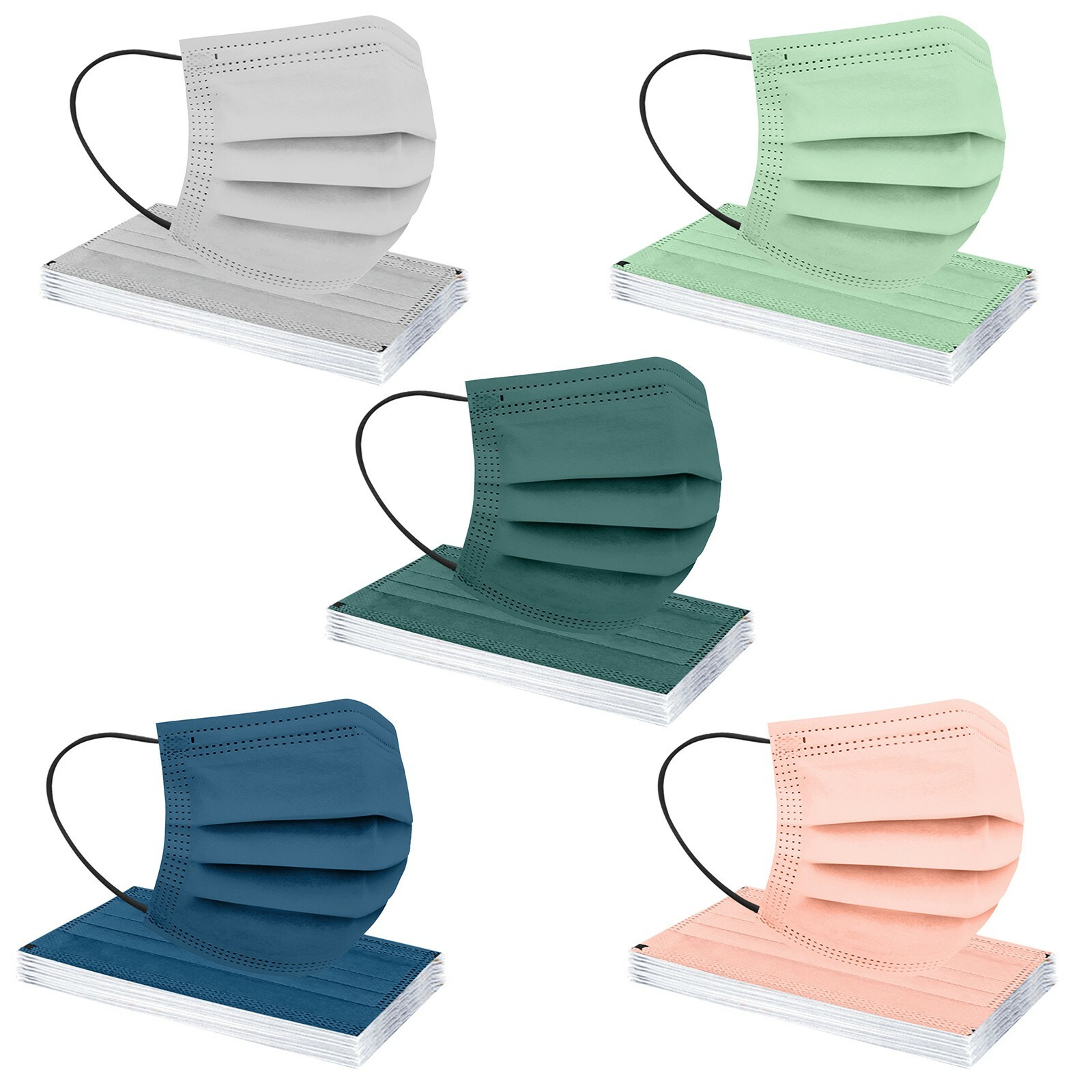 10/50x Adult Face Mask Disposable Protective 3 Layer Non Medical