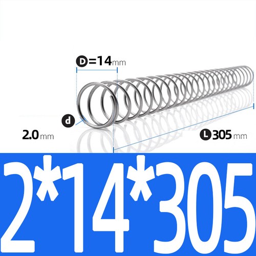 305mm Length Stainless Steel Compression Spring 0.3 - 4mm Pressure/ Coil Springs - Picture 48 of 59