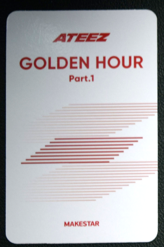ATEEZ Golden Hour Part 1 10th Mini Album Member Photocards Official POB Makestar - Picture 2 of 21