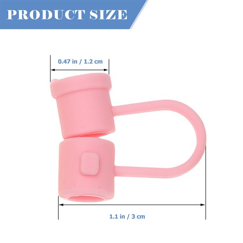 30 Pcs Straw Cap Nurse Tumbler Caps Covers Spill-proof Glass Flap - Imagen 2 de 12