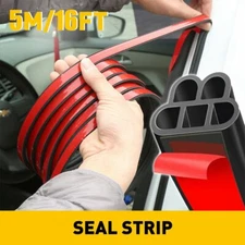 Double Layer Rubber Car Weather Seal Strip Door Window Lock Trunk Hood Edge Trim