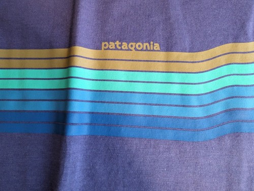 Patagonia Kids Graphic TShirt Sz XL (14) Org Cotton SS Perennial Purple Crew NWT - Picture 4 of 12