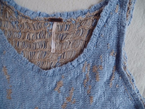 New Free People Knit Top Peplum Size M - Picture 3 of 4