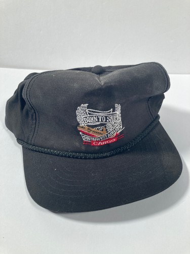 VTG Southwest Airlines Cargo Born to Ship Union Gimme Trucker Hat Cap - Picture 1 of 3